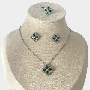 Luxury Green Jewelry Set